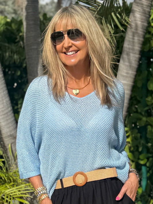 One-Size Roma Italian Knit Top | T308