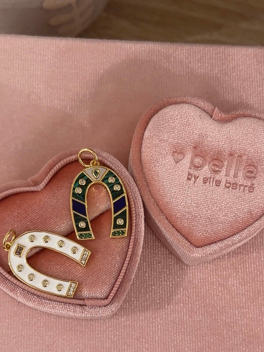 Horseshoe Luck CZ Pendant