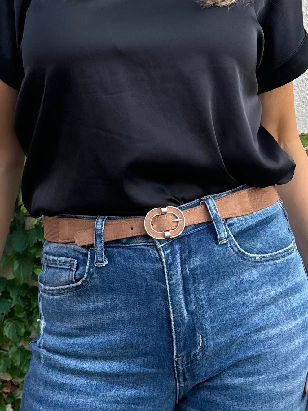 Everyday Belt With Gold Detail | BLT113