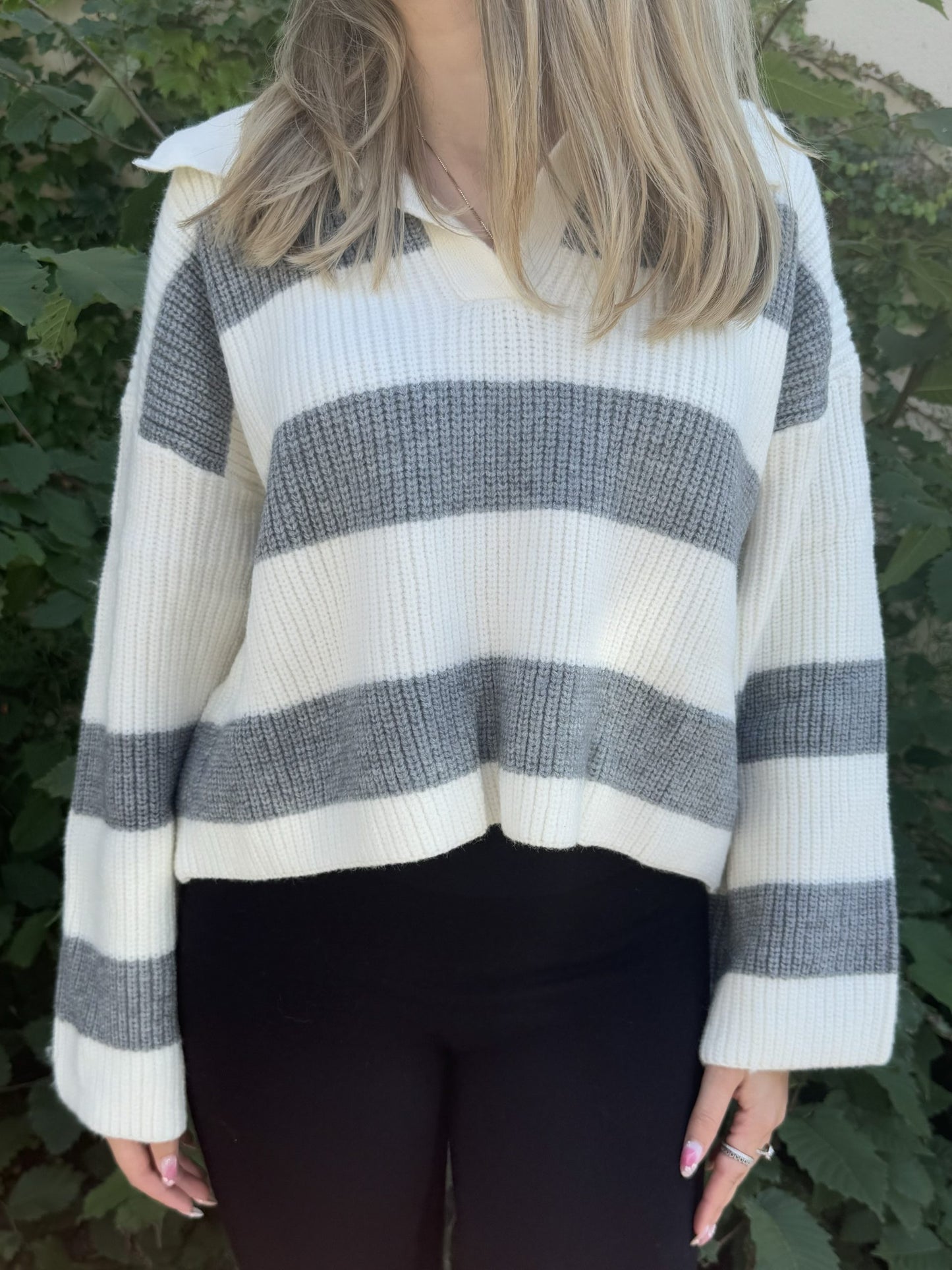 Cozy Striped Sweater | T629