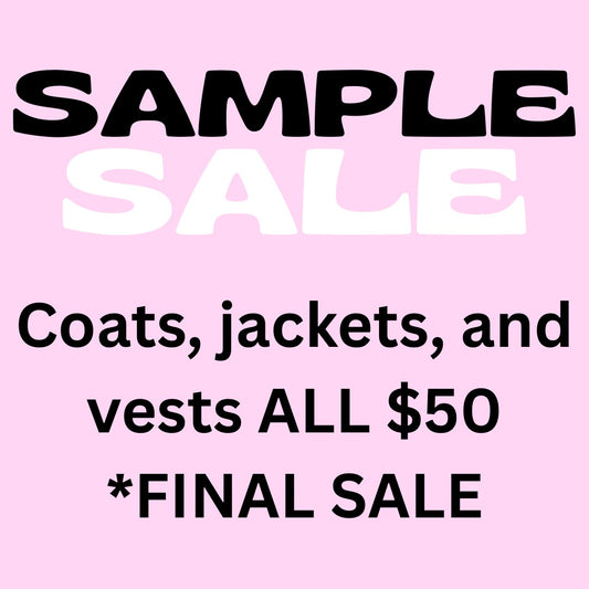 Sample sale $50!