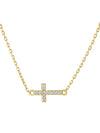 Dainty Mini Cross CZ Necklace
