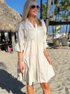 100% Cotton Italian 2-Piece Swing Dress | D206