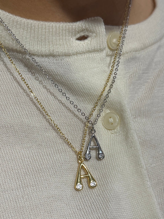 It-Girl CZ Initial Necklace