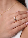 Luna Multi Stone Dome Ring