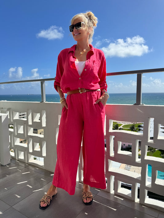 Must-Have 100% Linen Basic Pant | PA267