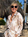 Palm Spring Button Up Blouse | T294