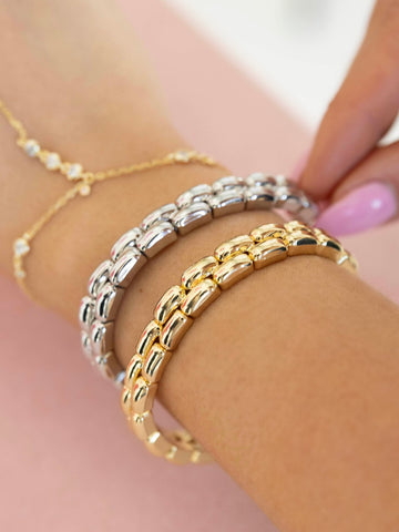Mix Metal Stacking Bracelet | B108