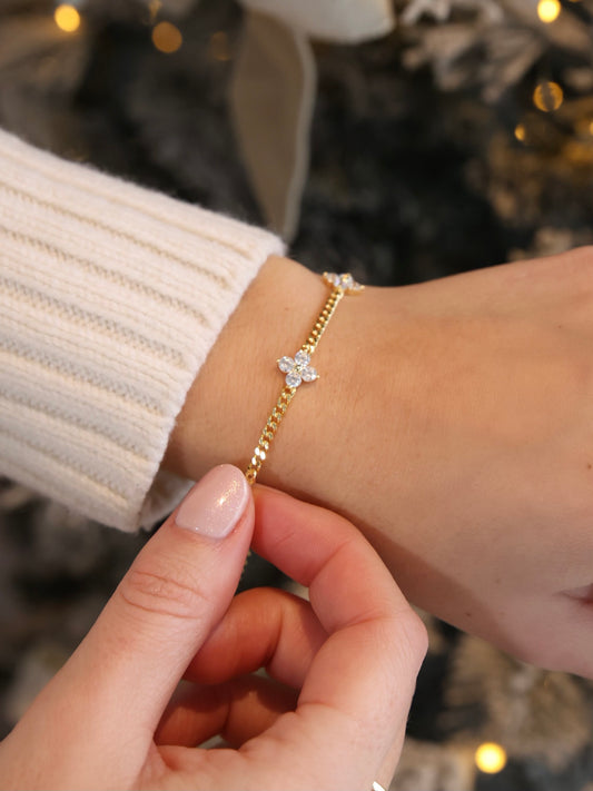 Fleur CZ Bracelet