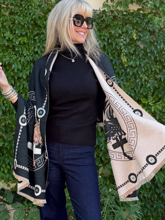 Fully Reversible “H” Scarf | SC200