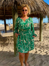 Flattering V-Neck Dress With Pockets | D220