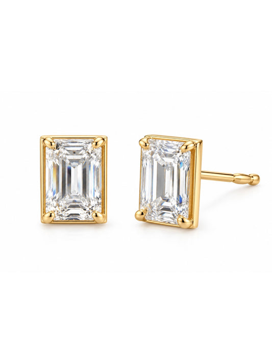 Belle Rectangular CZ Stud