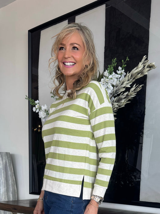 Cozy Striped Top | T227