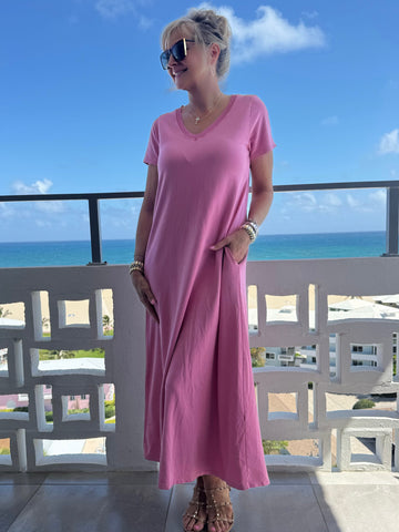 Italian Cotton T-Shirt Dress | D239