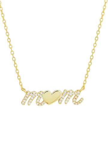 Mom CZ Necklace