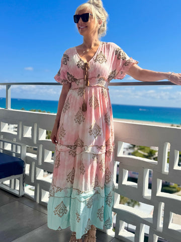 Pretty In Pink Maxi Dress | D230 (Pre-Order)