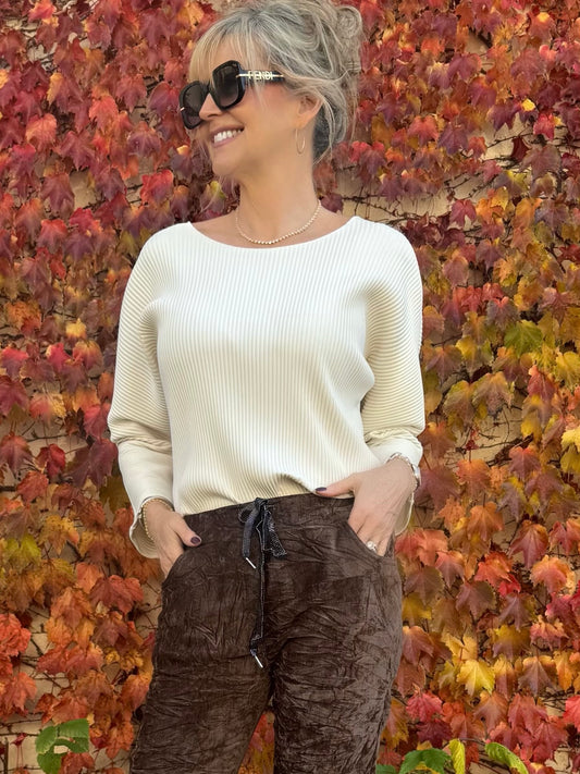 Pleated Boxy JR Top | R245