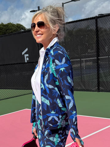 Athleisure Printed Zip-Up Jacket | JK239