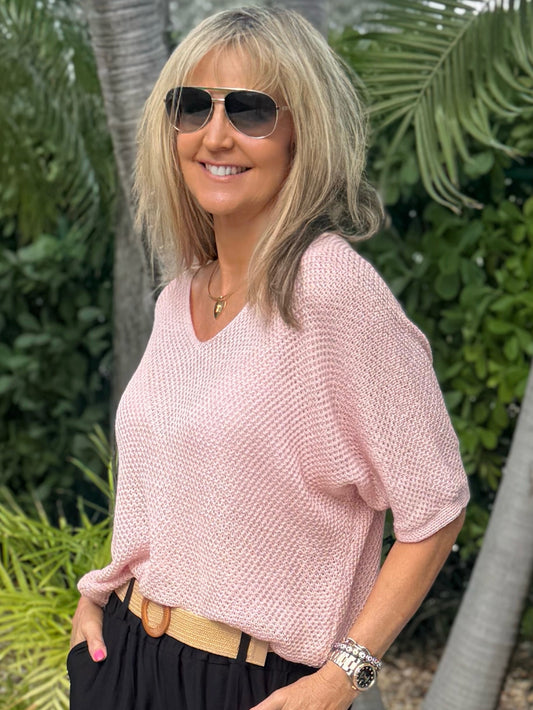 One-Size Roma Italian Knit Top | T308