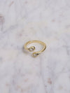 Twin Flame CZ Ring