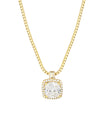 Belle Birthstone CZ Necklace | Gold