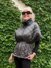 Quilted Nylon Shawl-Neck Boxy Vest | R299