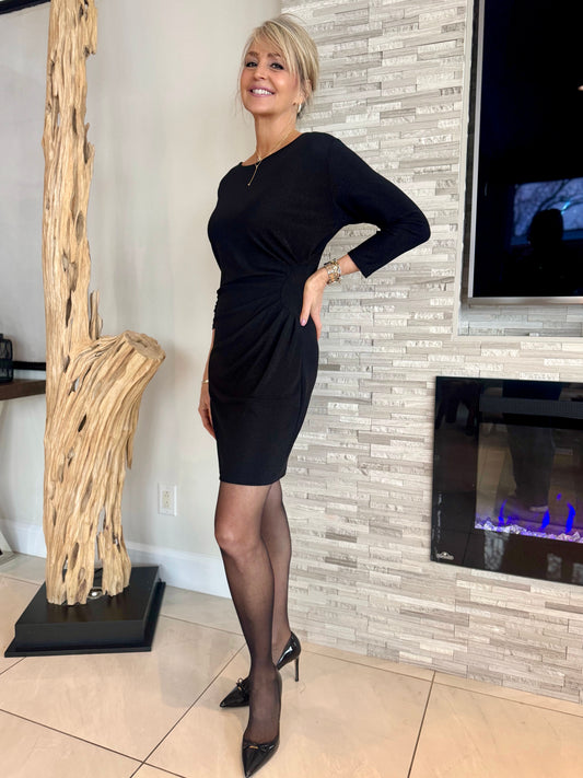 Italian Flattering Sparkle Dress | D204