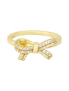 Bow Pavé CZ Ring