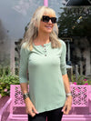 Artizan Fave Beyond Basic Long-Sleeve Top With Button-Front Detail | T353