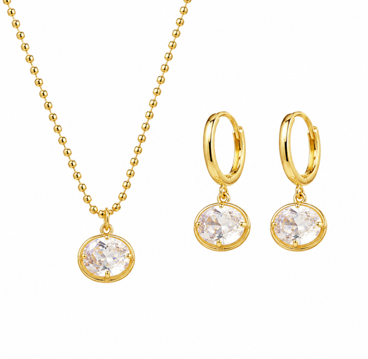 Ball Bead Necklace Set