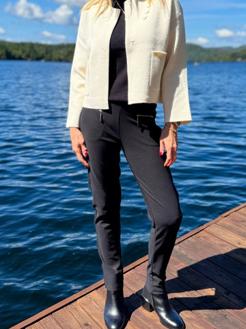 Zipper Pocket Pull-On Pants | PA217