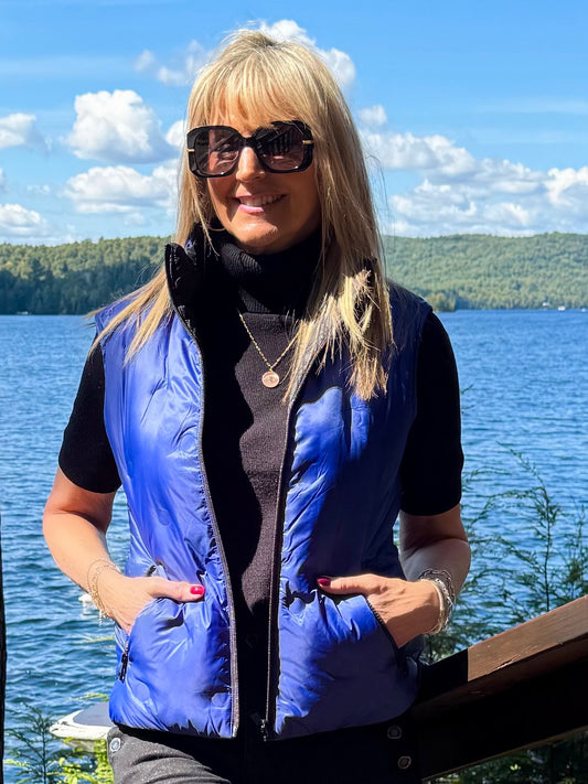 Trendy Reversible Puffer Vest | V203