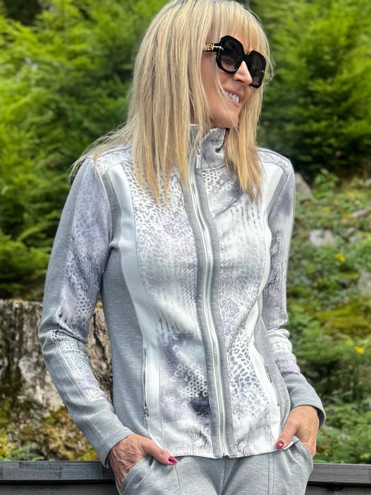 Super Cool Abstract Zip-Up Sweater | SW213