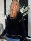 Contrast Stitch Crew Neck Sweater | SW221