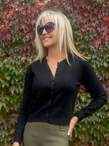 Essential Button-Up Cardi | C215