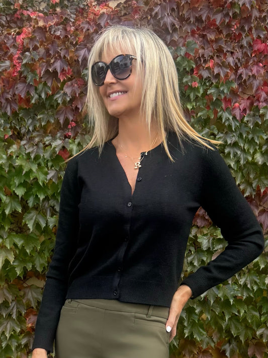 Essential Button-Up Cardi | C215