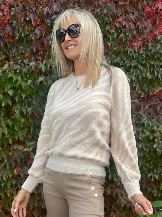 Angora Feel Crew Neck Sweater | SW239