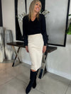 Must-have Knit Pull On Pencil Skirt | SK203