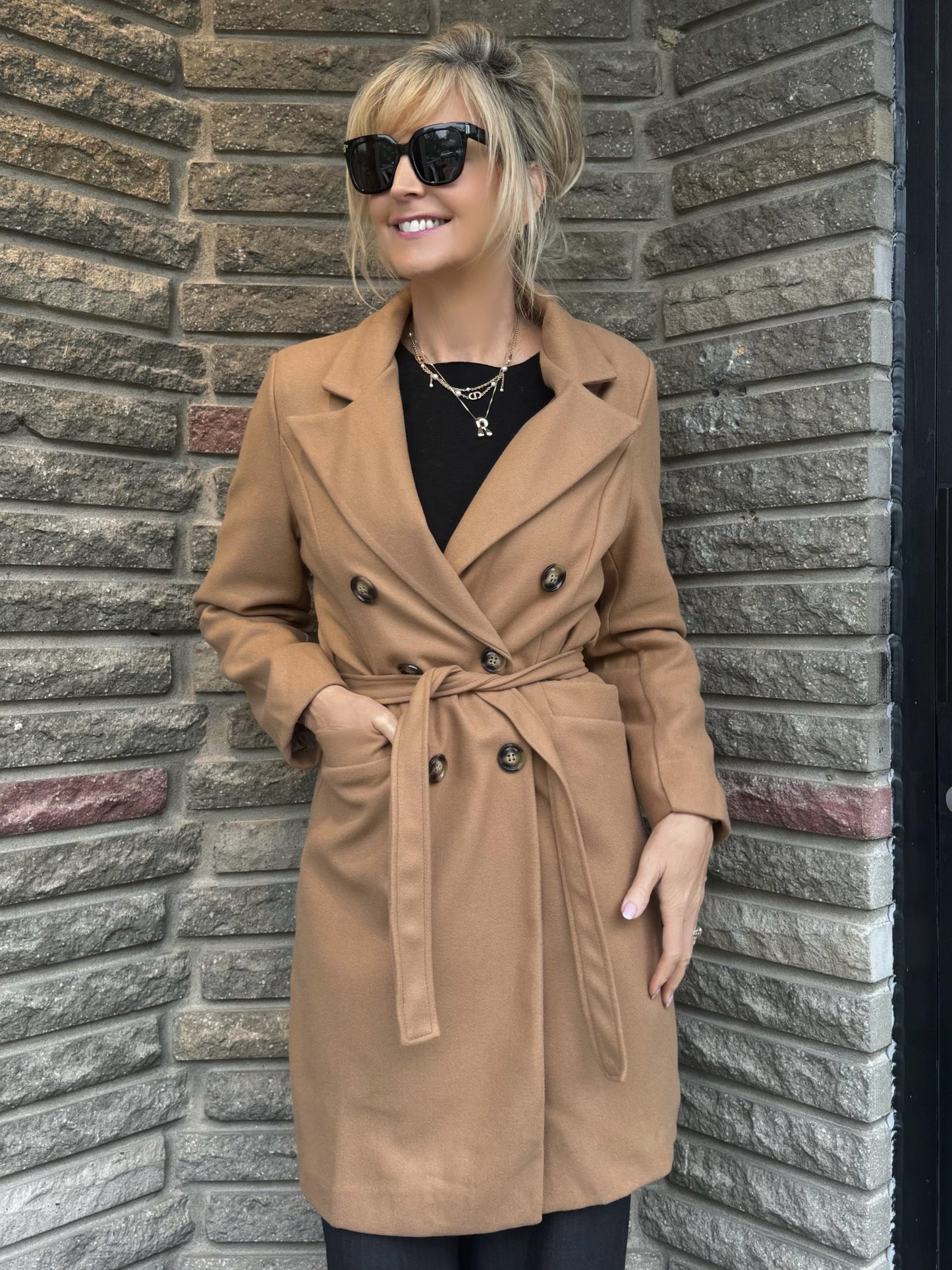 Manteau caban classique style trench | JK603