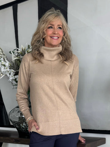 Turtleneck Tunic Style Sweater | SW209