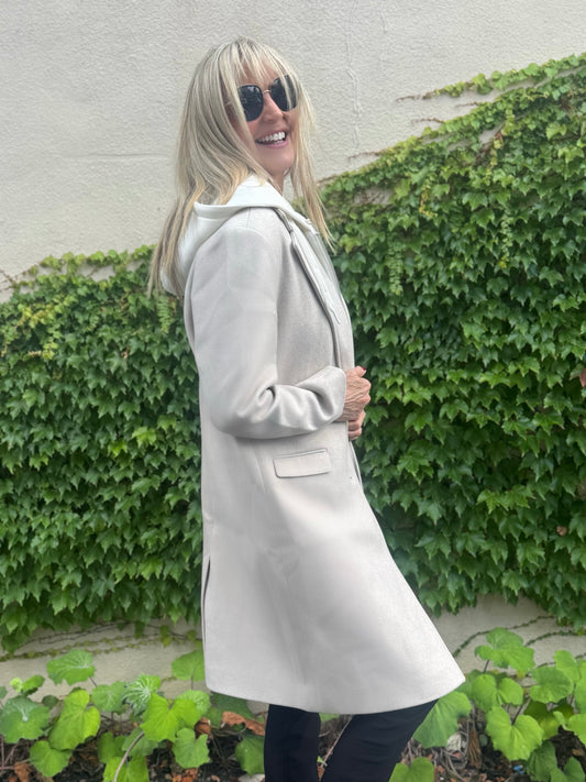 Trench Coat With Fooler Hoodie | JK211