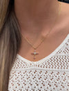 Belle Blush Cross Necklace