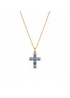 Baby Blue Cross Necklace