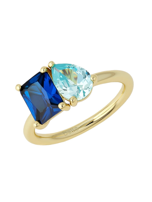 Double Belle Birthstone Ring