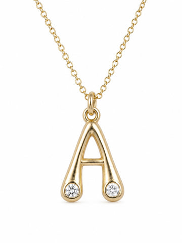It-Girl CZ Initial Necklace