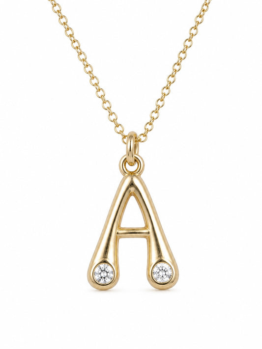 It-Girl CZ Initial Necklace