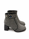 Faux Suede Booties With Strap Detail | B201