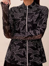 Athleisure Printed Zip-Up Jacket | JK239