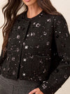 Fancy Embellished Tweed Jacket | JK254