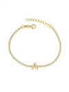 Initial Tennis Bracelet